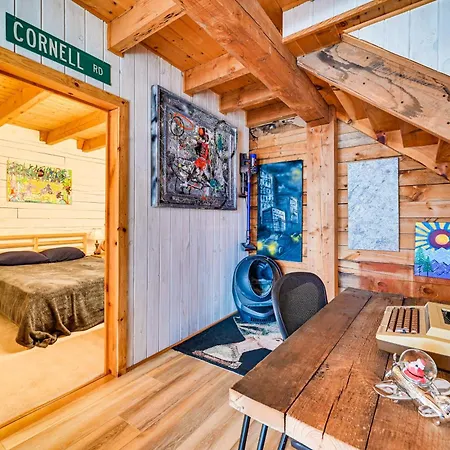 Riverfront A-Frame Cabin In Troy With Pool And Dock!